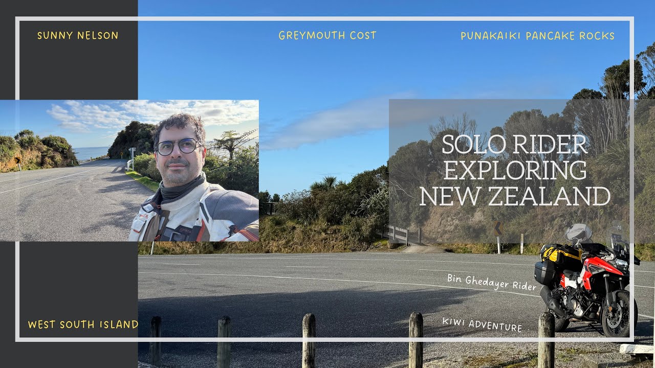 8- استكشاف الجزيرة الجنوبية في نيوزيلندا SOLO RIDER EXPLORING NEW ZEALAND 🇳🇿-4K
