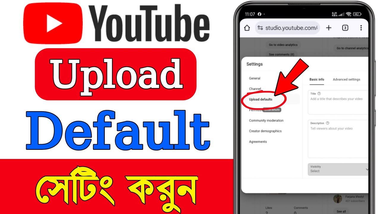 Youtube Upload Default Advanced Settings | youtube upload default settings