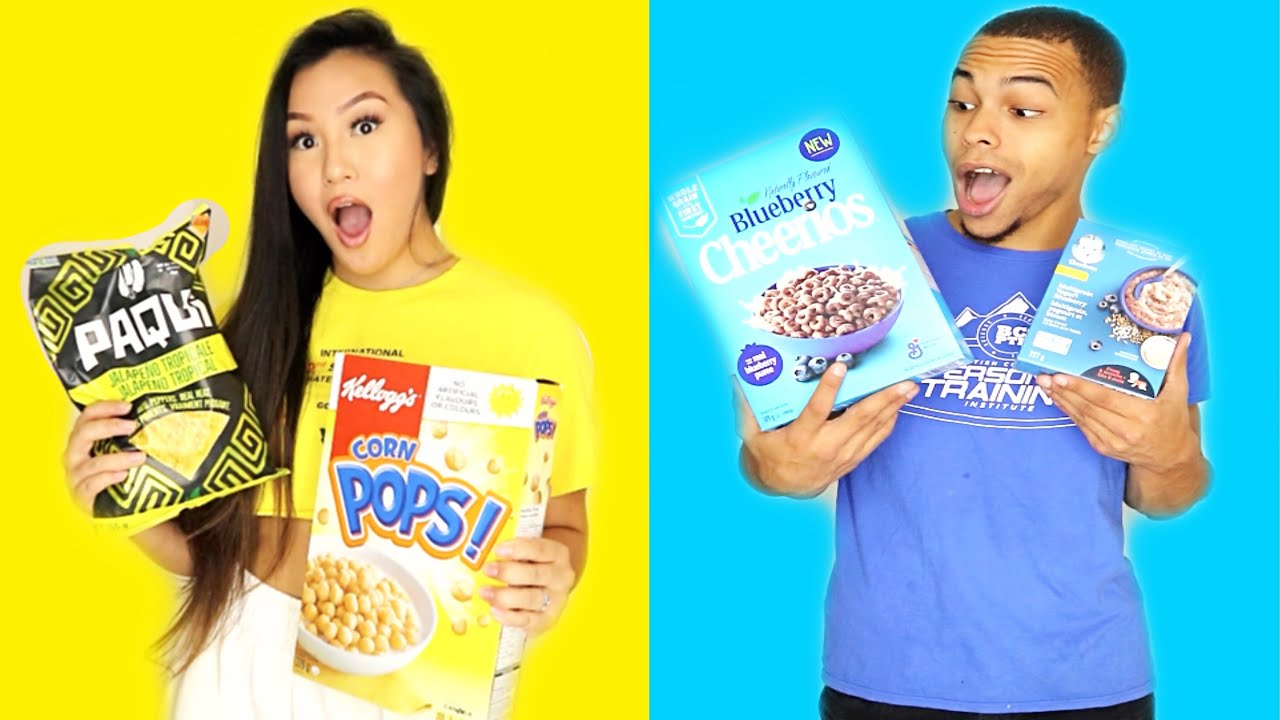 EATING ONLY 1 COLOUR OF FOOD FOR 24 HOURS ! (TERRIBLE IDEA)