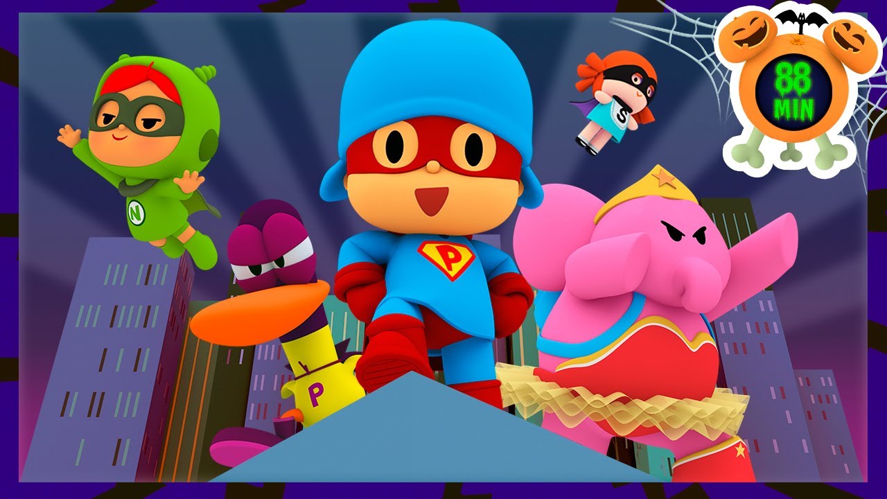 🦹 POCOYO ITALIANO- La Combriccola dei Super Amici [88 min] VIDEO e CARTONI ANIMATI per bambini