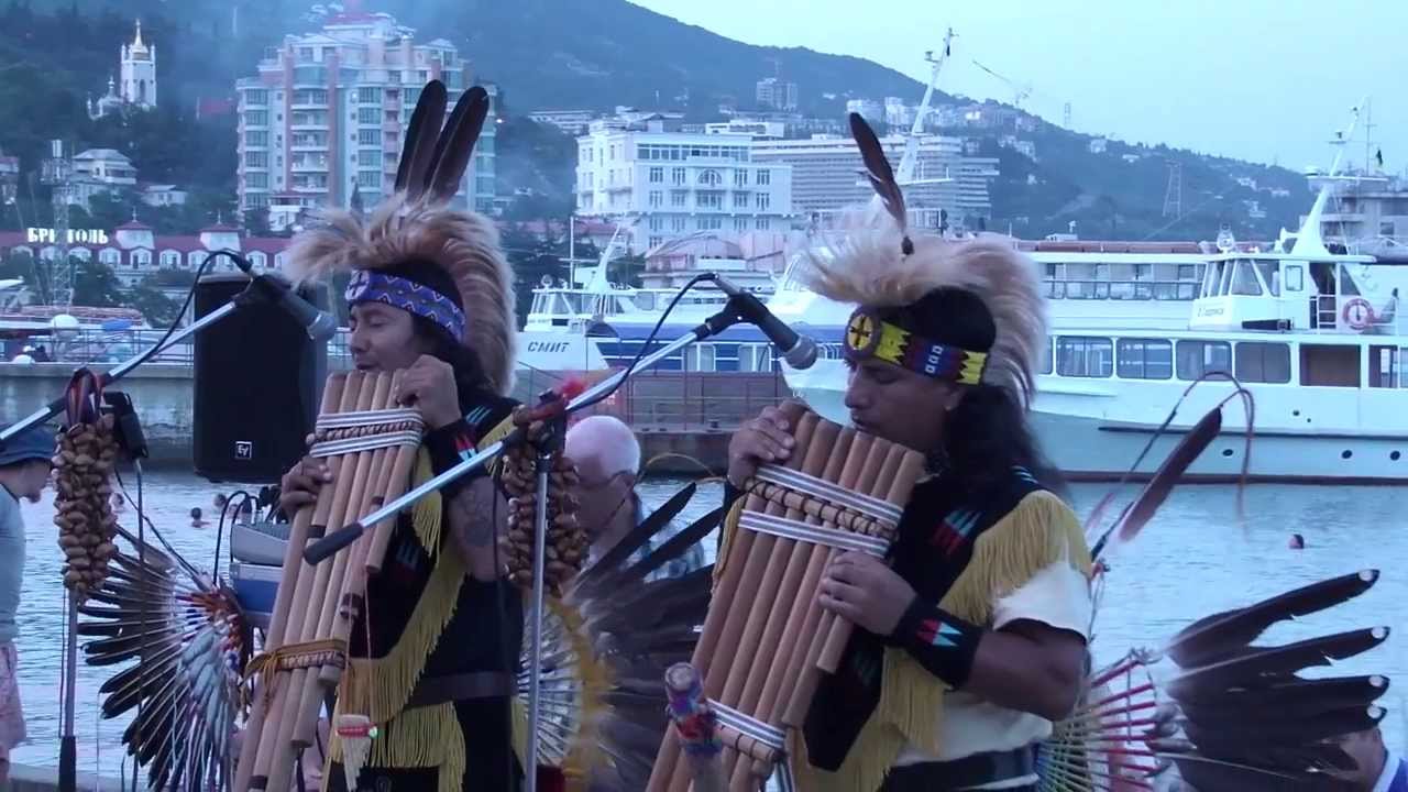 Alborada del Inka. El Casorio. Ялта, индейцы на набережной! 2013