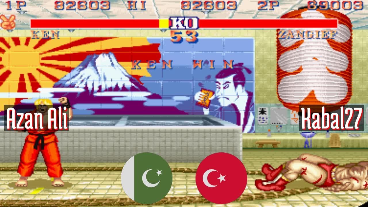 FT5 @sf2ce: Azan Ali (PK) vs Kabal27 (TR) [Street Fighter II Champion Edition Fightcade] Jan 21