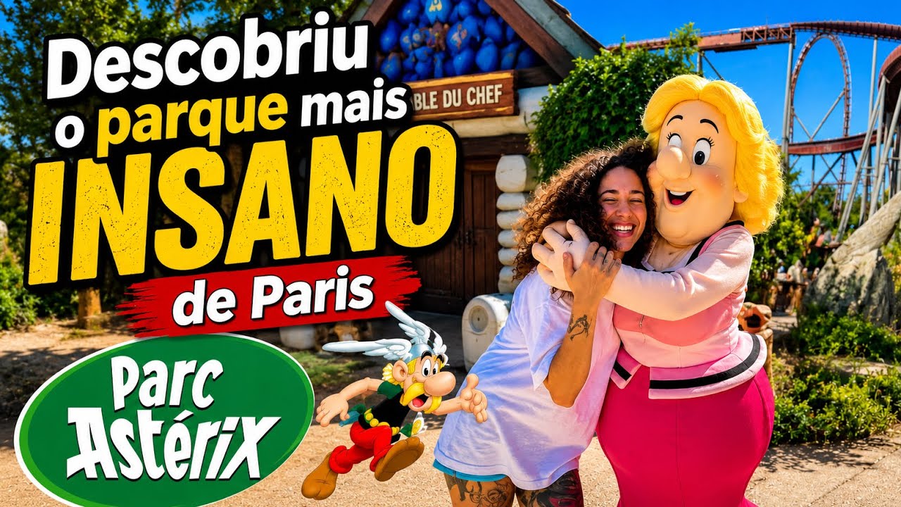 PARC ASTÉRIX: O Parque que a Disney de Paris NÃO QUER que você conheça...