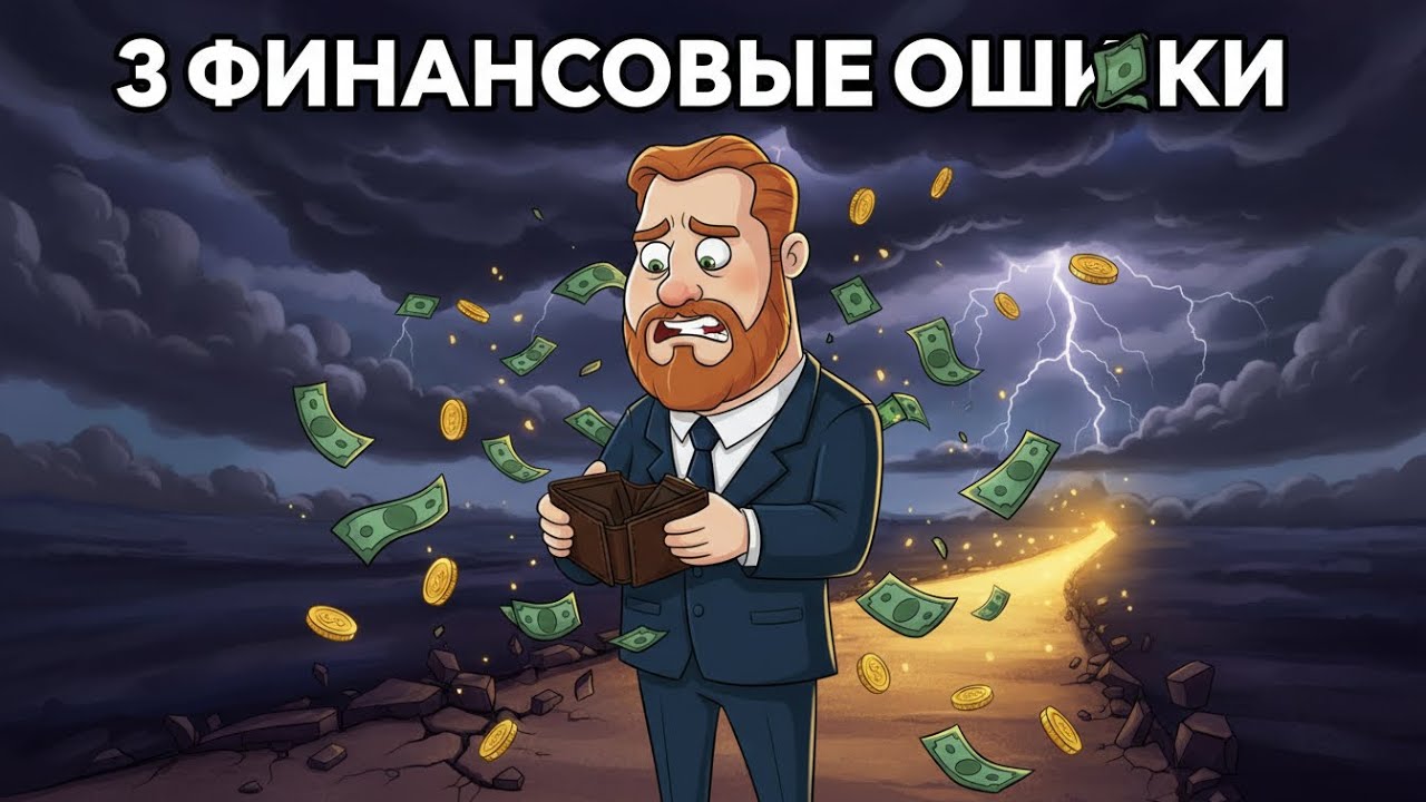 3 финансовые ошибки, которые держат тебя бедным (исправь их сейчас!)