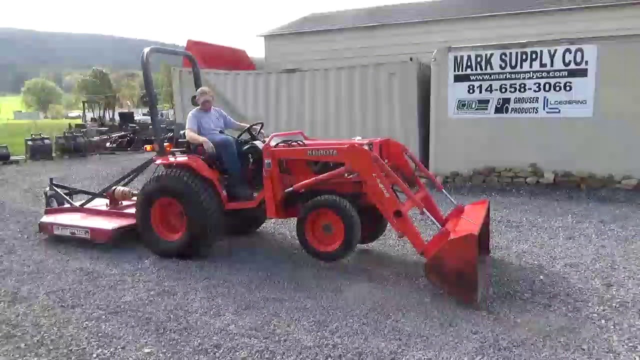 2005 Kubota B2910 Compact Tractor Loader 4X4 Diesel With Brush Hog For Sale