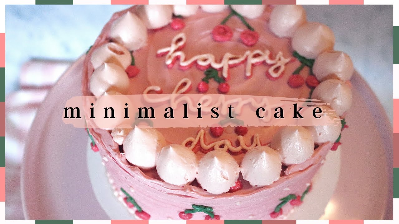 how to make a minimalist cake | bakes by amal