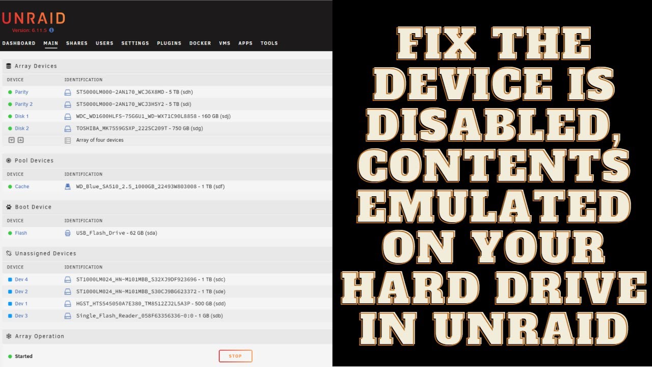 UNRAID Fixing Parity Drive