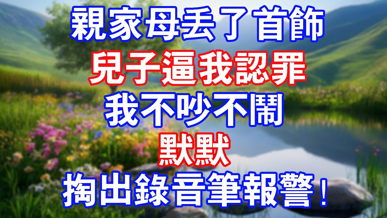 親家母丟了首飾，兒子逼我認罪，我不吵不鬧，默默掏出錄音筆報警！#星宇講故事 #情感故事 #為人處世 #生活經驗 #人生故事 #家庭纠纷 #不孝