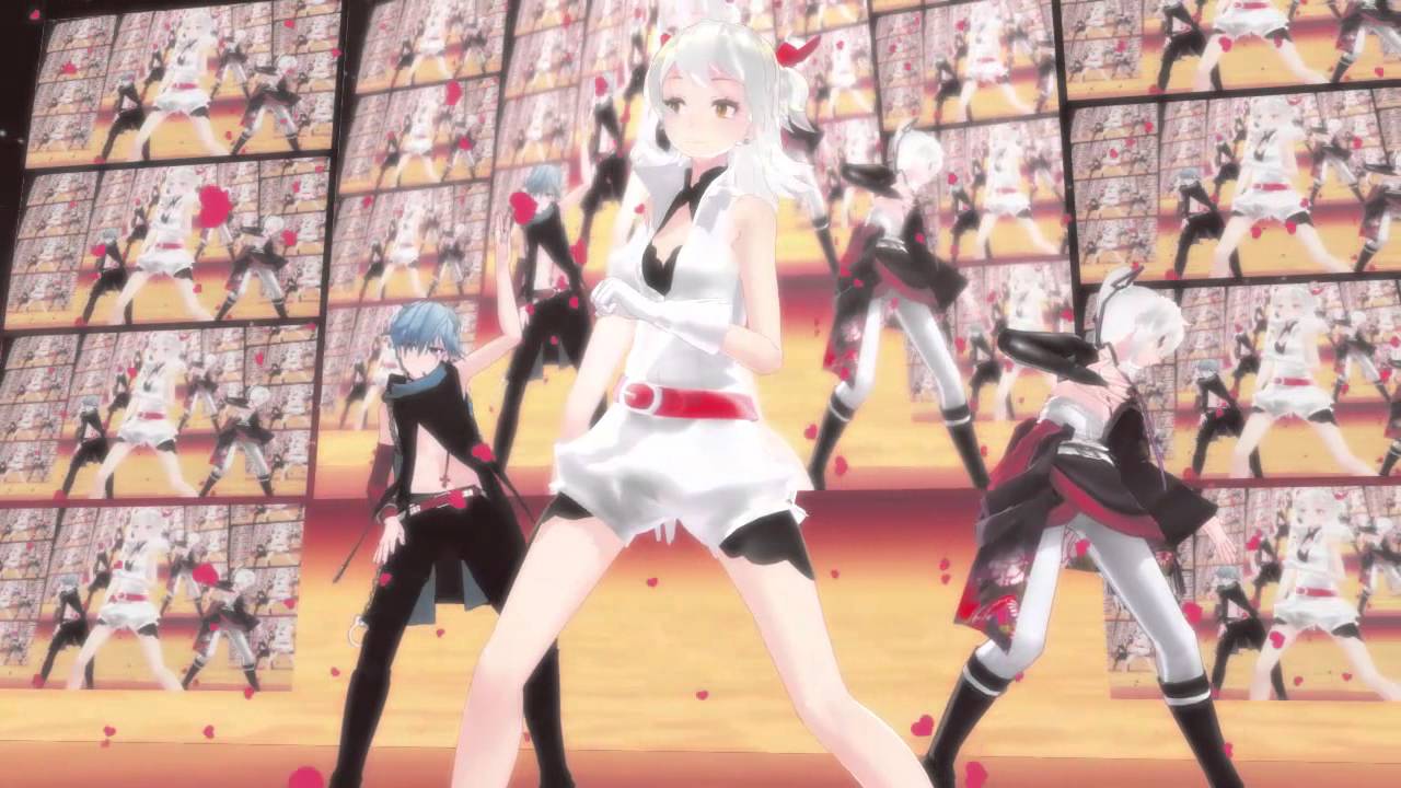 【MMD】Sweet Devil (Colate remix) - Len, Rin, Kaito & Cul + 【DL links】