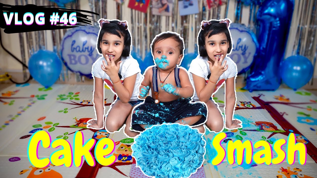 Cake Smash / #Vlog 46 /  #Aadyansh #learnwithpari