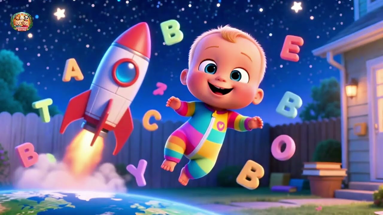 Baby Alphabet Rocket 🚀🔤 Fun ABC Learning Song for Kids | Nursery Rhyme