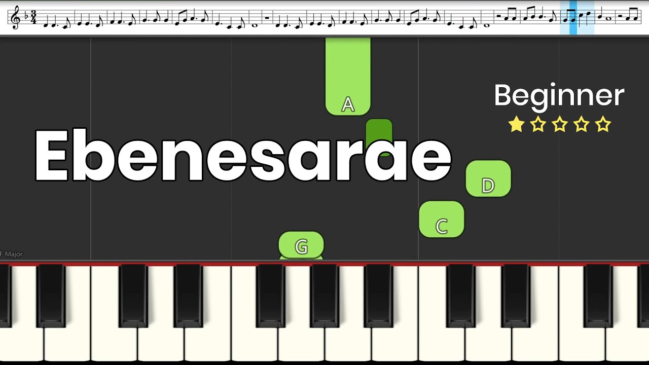 Ebenesarae | Piano Play Along | Tamil Christian Worship Song | John Jebaraj