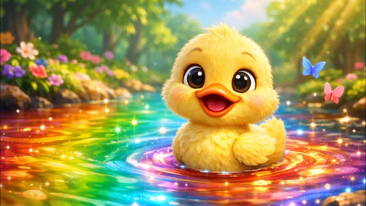 The Duck Adventure in the Rainbow River  | Kids Cartoon Bedtime story 