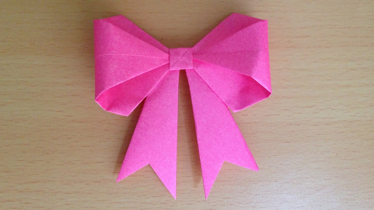 折り紙 リボン 立体 折り方 (Designer Lee Hyekyung) Origami bow 3D