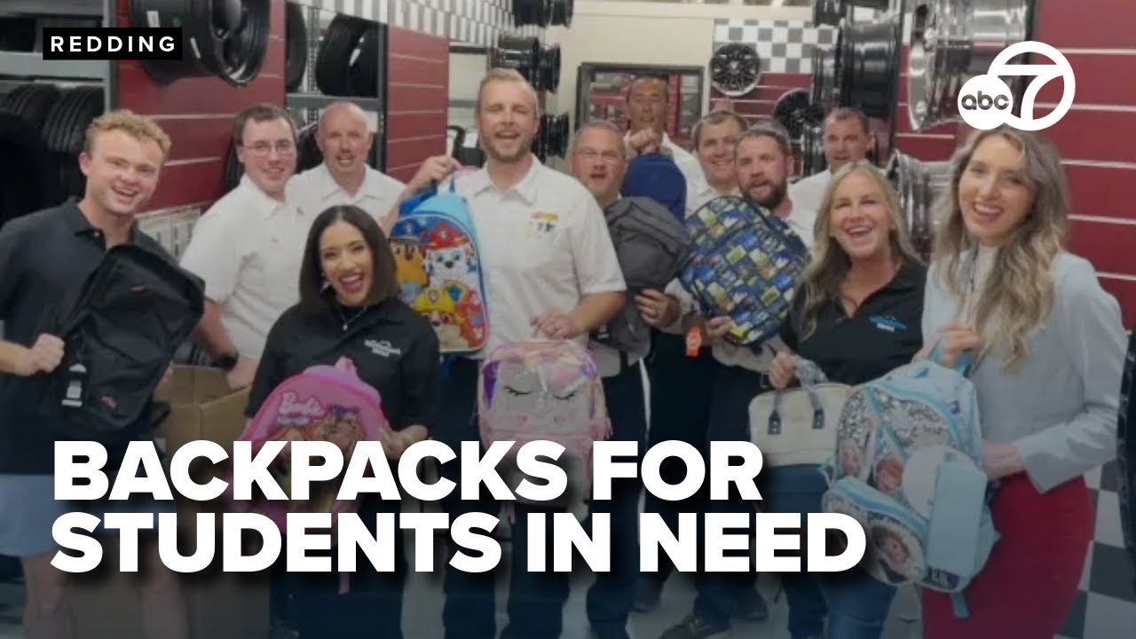 Les Schwab and The Northstate's News pack backpacks for local students in need