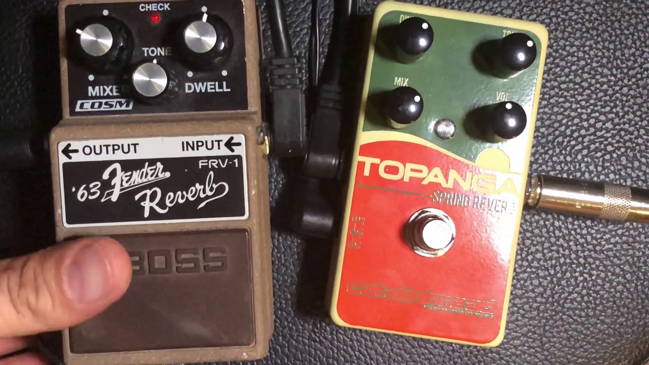 The Boss FRV-1 63 Fender Spring Reverb & Topanga Spring Reverb Pedal By Catalinbread
