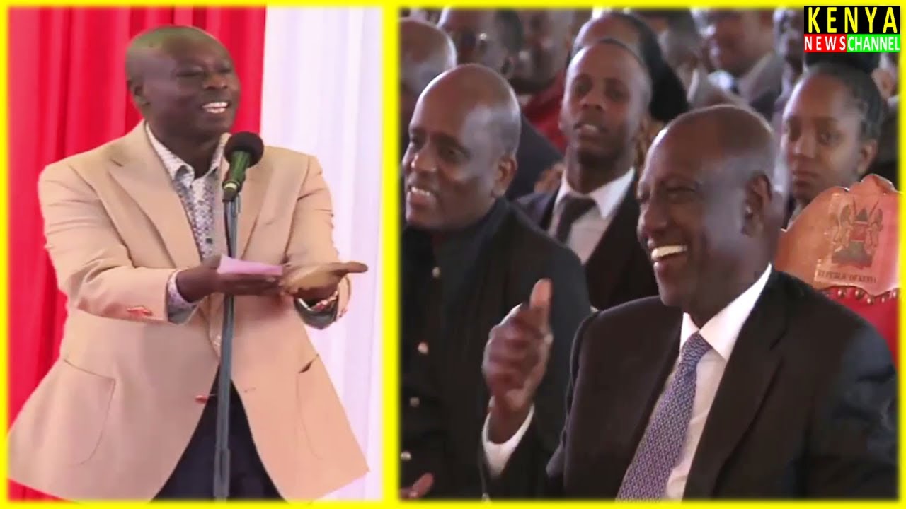 GACHAGUA HILARIOUS SPEECH AT SAGANA STATE LODGE IN FRONT OF RUTO