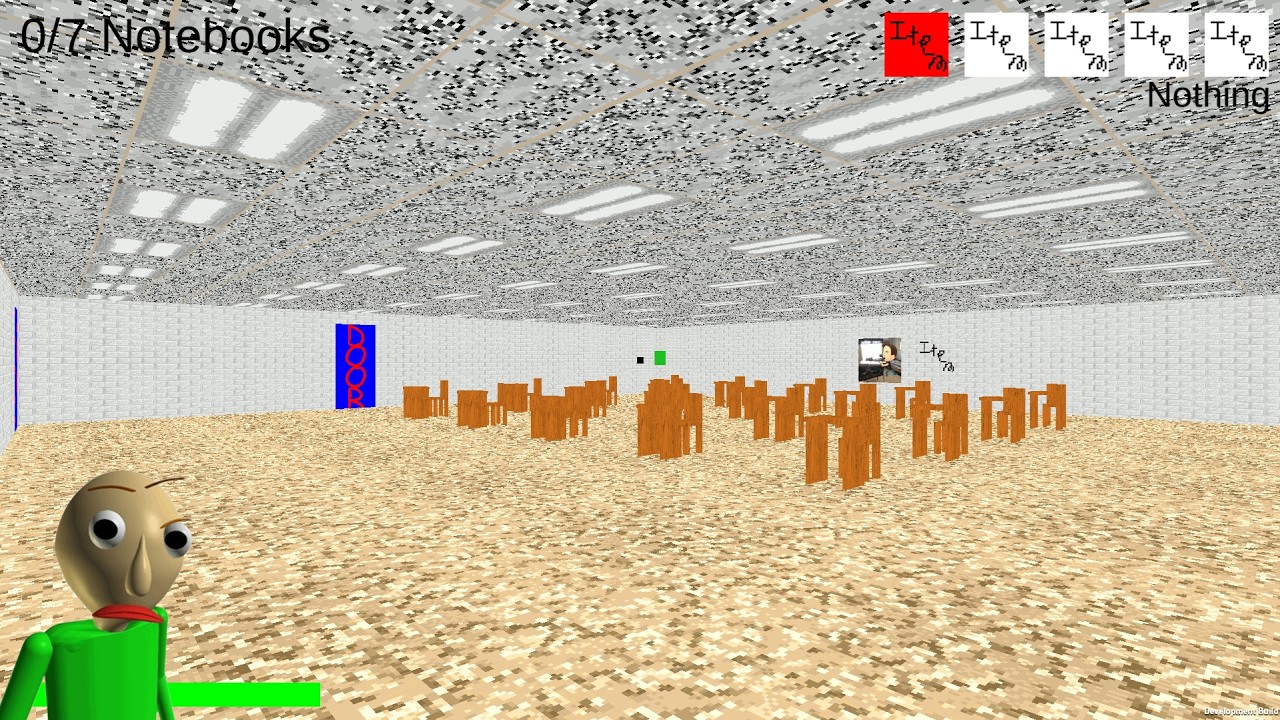 I played Baldi's Basics Test Build... It was strange.