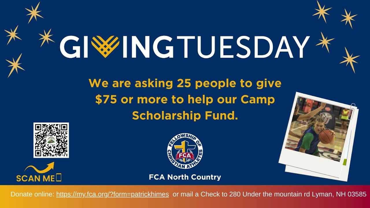 Giving Tuesday FCA North Country!