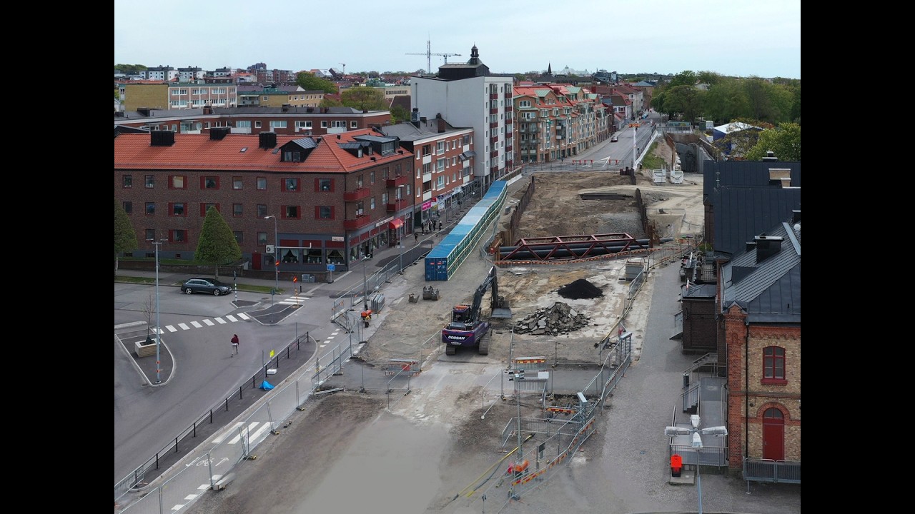Varberg Västra Vallgatan Järnvägsstationen 2026 02 26
