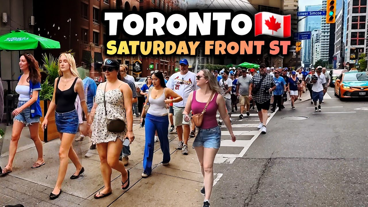 Toronto 🇨🇦 Front Street Saturday Walking Tour 2026 | Busy Downtown Toronto City Life 4K