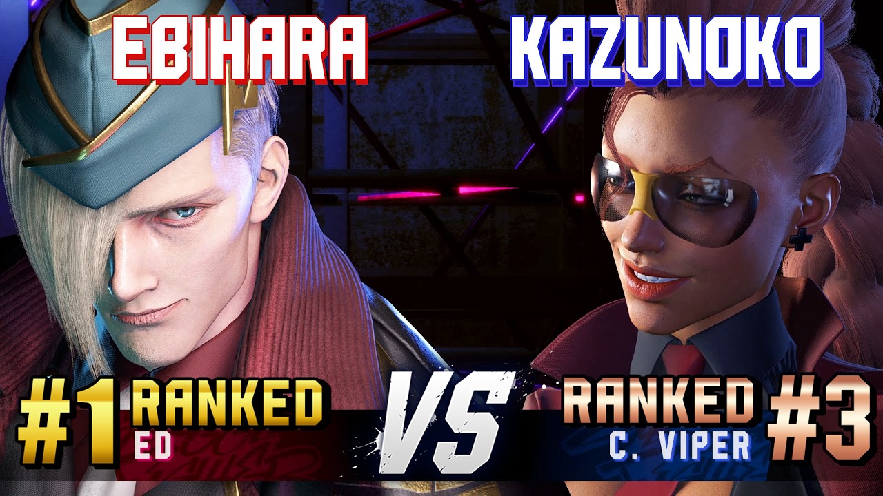 SF6 ▰ EBIHARA (#1 Ranked Ed) vs KAZUNOKO (#3 Ranked C.Viper) ▰ High Level Gameplay