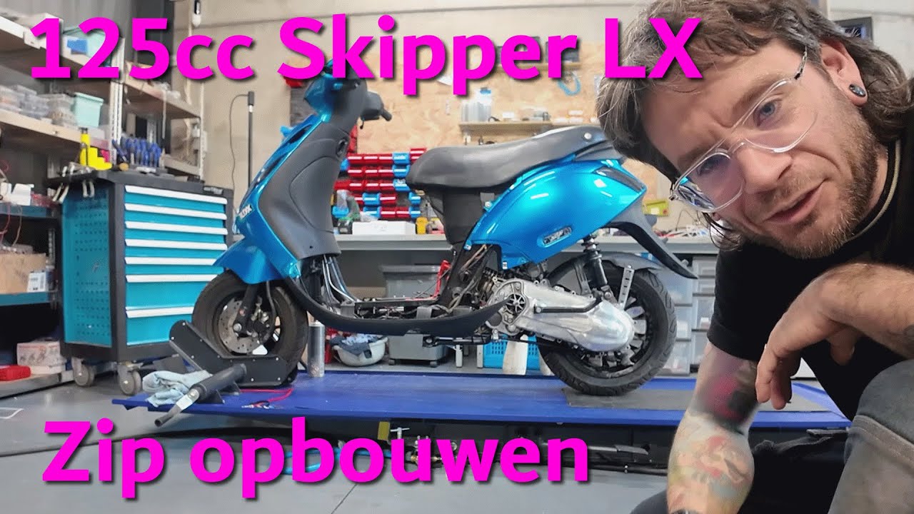 125cc Skipper LX Zip helemaal opbouwen!