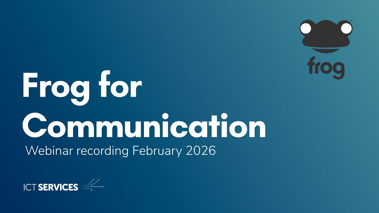 Frog for communication - webinar - February 2026