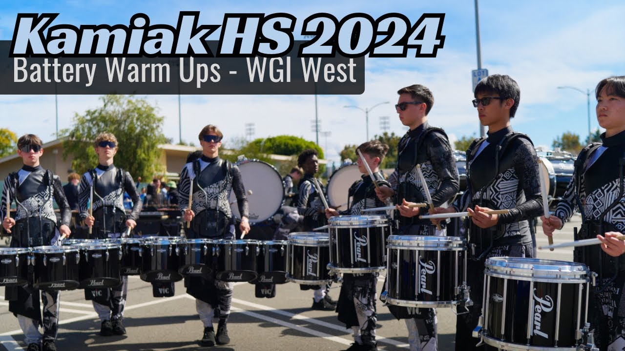 Kamiak HS Winter Percussion 2024 Battery Exercises || WGI West