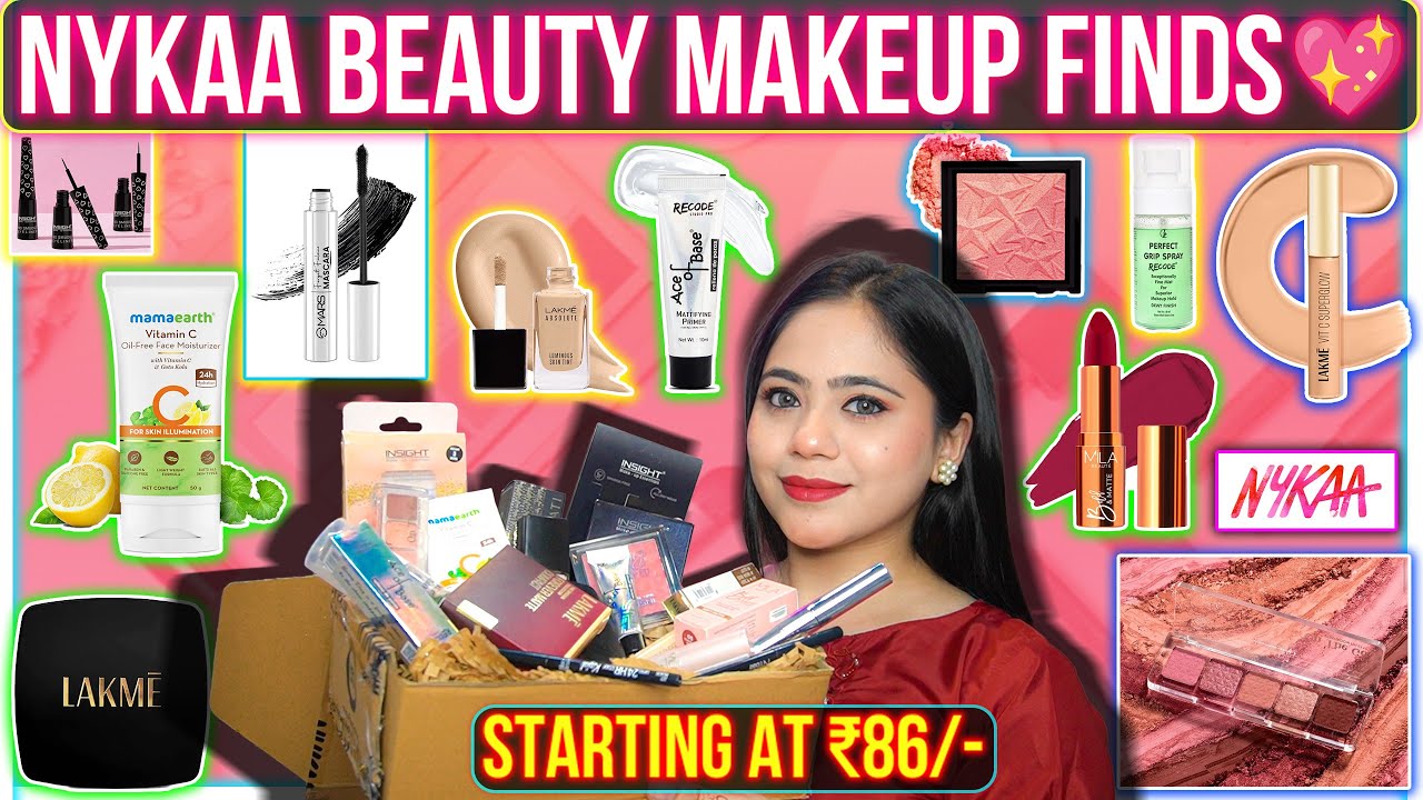 Trying New Affordable Nykaa Makeup Products 💕starting at ₹86/-only 🤗| Ronak Qureshi