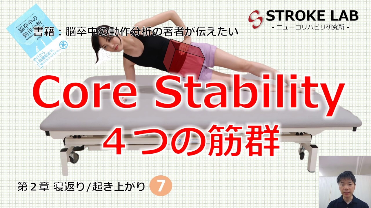 片麻痺のバランスの安定 ４筋群 (横隔膜, 骨盤底筋群,脊柱起立筋, 腹筋群)ー脳卒中の動作分析 ２章⑦－