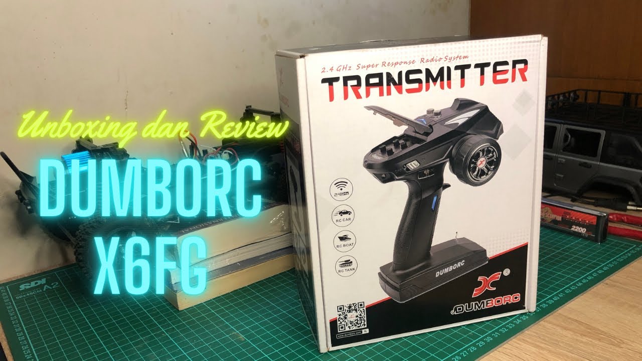 TRANSMITTER DUMBORC X6FG REVIEW DAN UNBOXING I REMOTE CONTROL