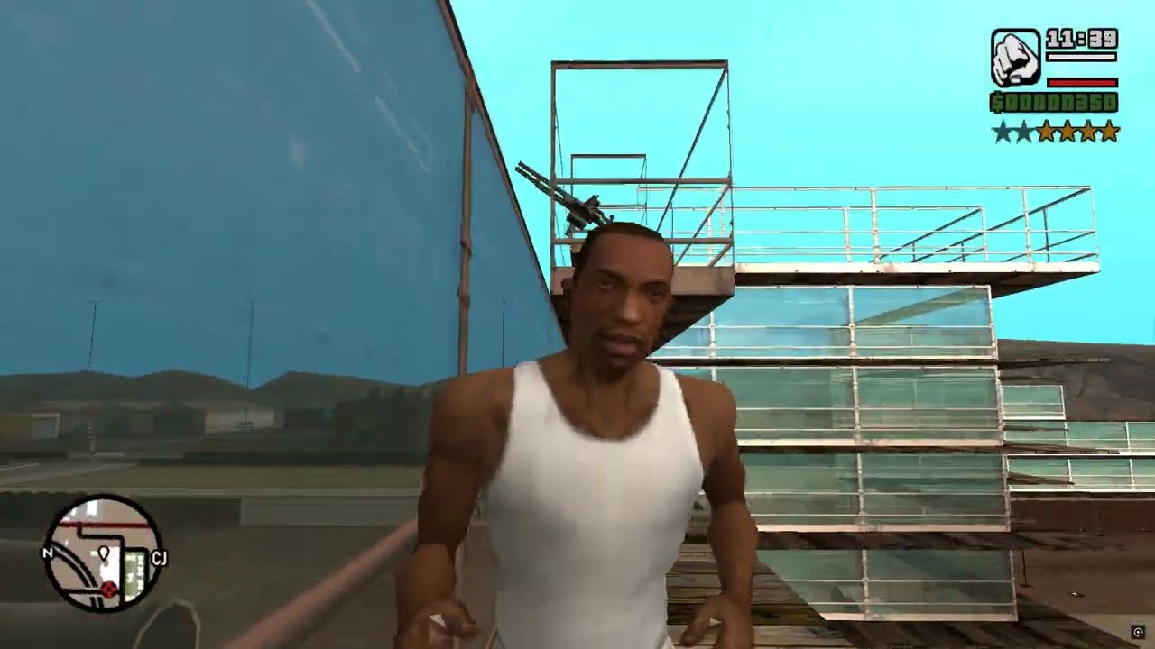 GTA - San Andreas - Getting Minigun at the beginning