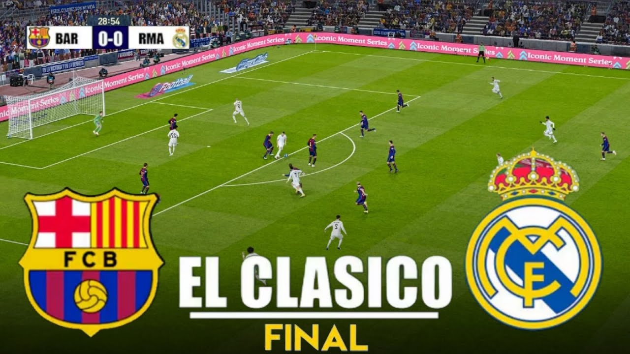Final : Real Madrid vs FC Barcelona | Super Cup 2026 | efootball Pes 21 Gameplay Simulation