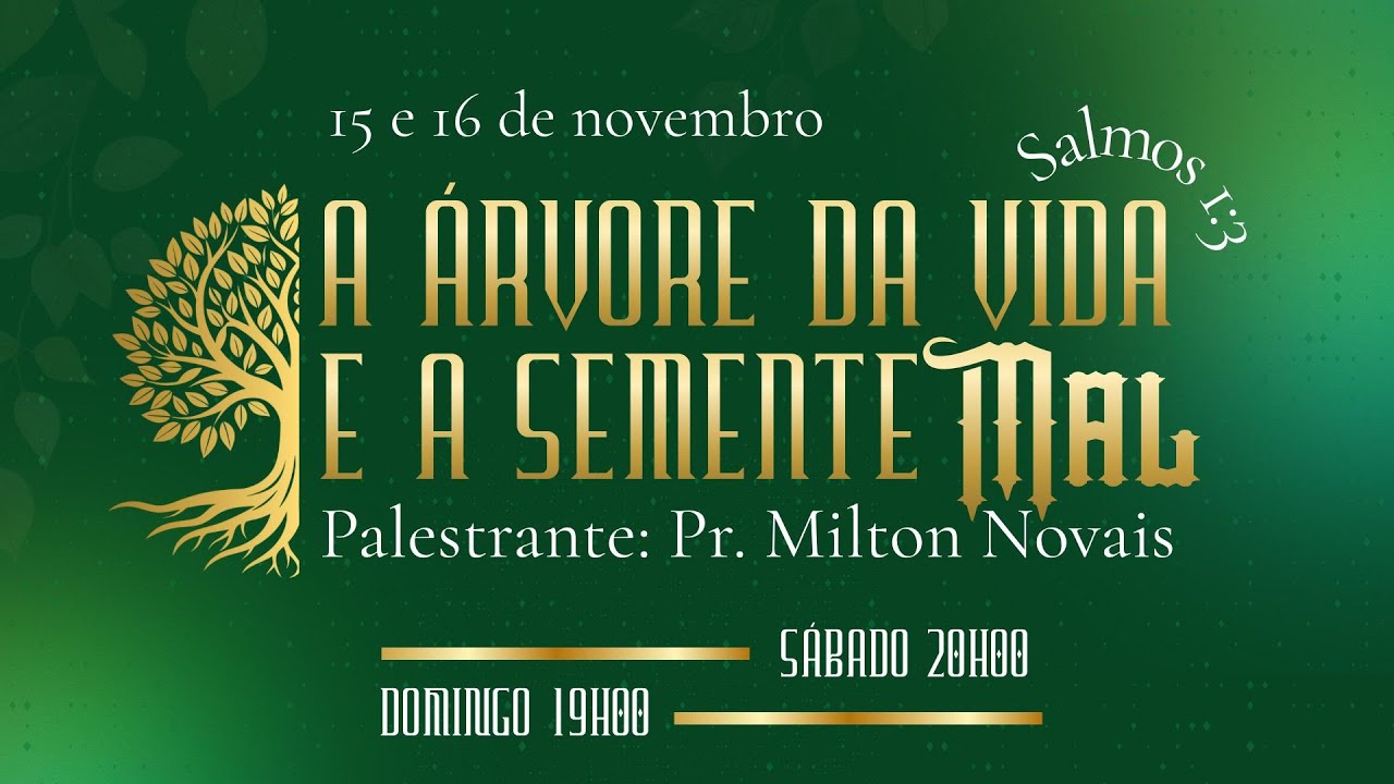 🎥 LIVE - A árvore da Vida e a semente do mal  | IADMT CASCAIS