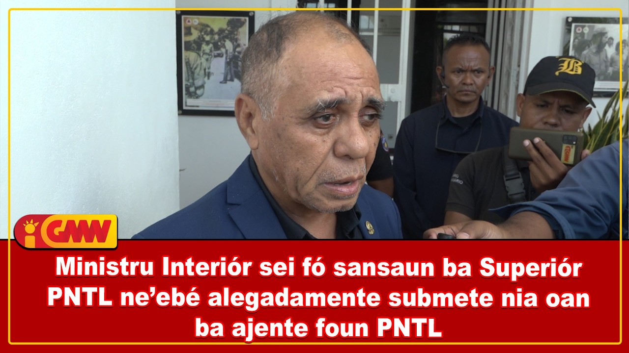MI sei fó sansaun ba Superiór PNTL ne’ebé alegadamente submete nia oan ba ajente foun PNTL