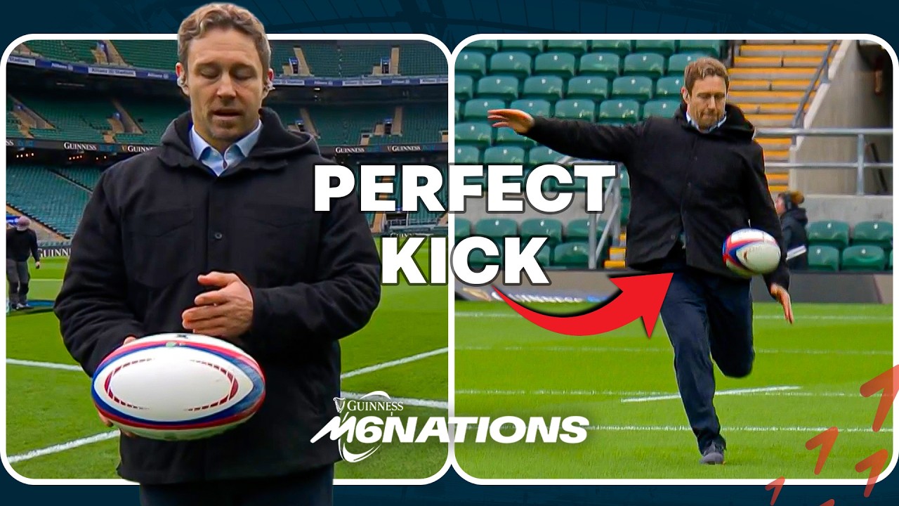Jonny Wilkinson demonstrates the SPIRAL BOMB kick!