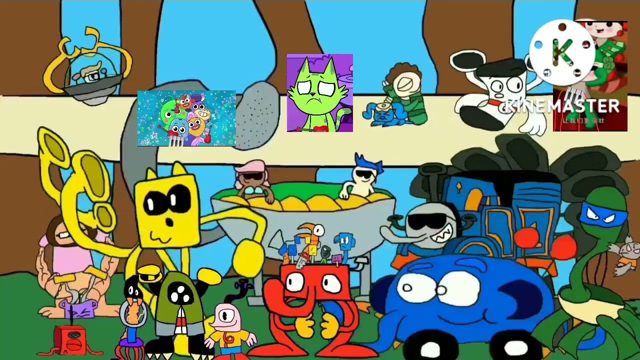 What-if 4 cartoonians on cartoon island