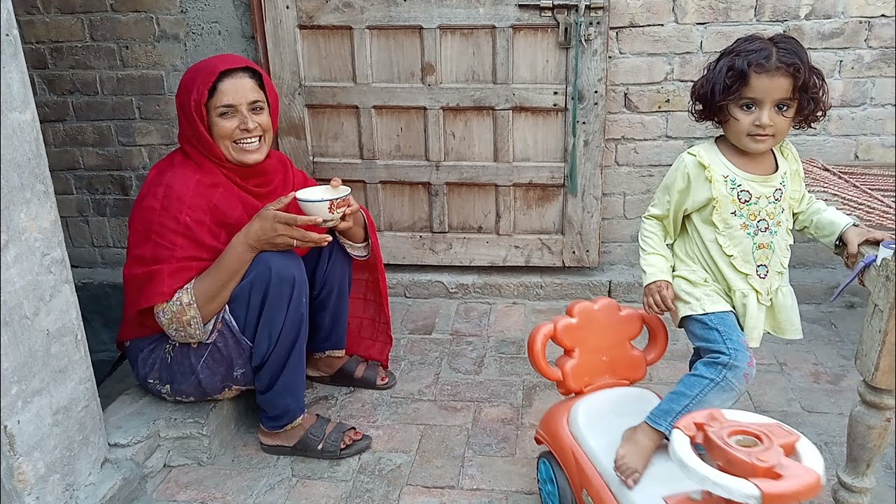 The Traditional Woman Morning Routine in Pakistan Village Life | Villagefamily #villagewalaofficial