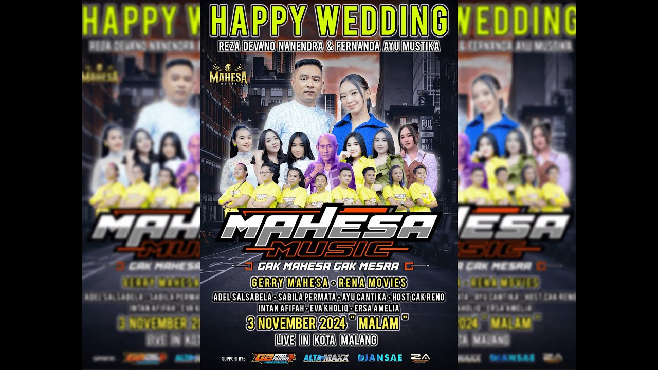 LIVE STREAMING MAHESA MUSIK Di Pernikahan REZA & FERNANDA  Selorejo - Dau - Malang 03-11-24