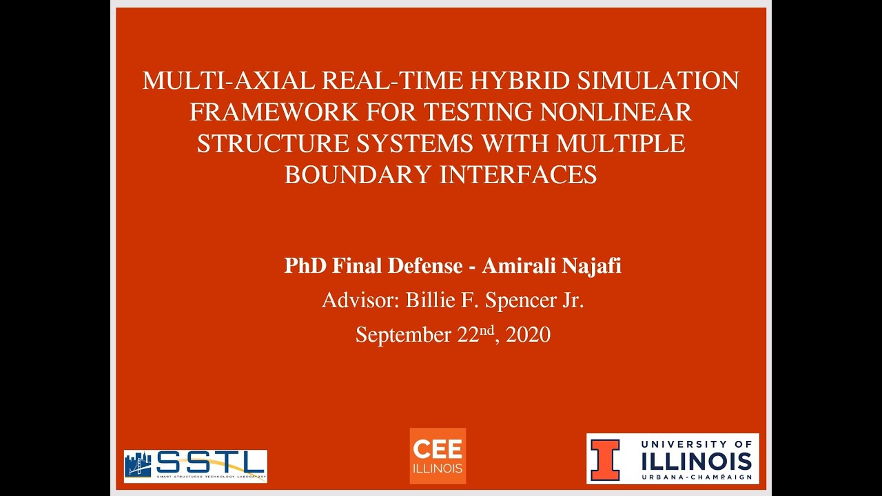 Civil Engineering PhD Final Defense - 2020 - University of Illinois at Urbana-Champaign