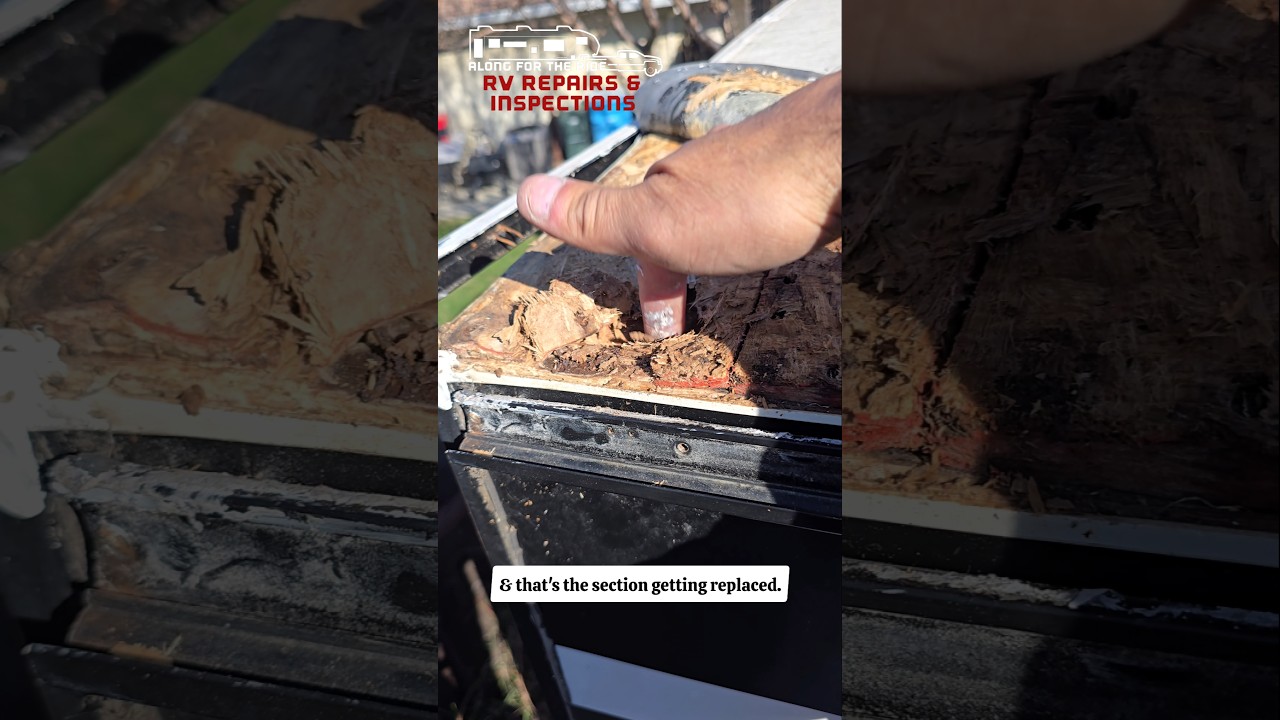Rv Roof Repair In 45 Seconds #diy #rv #work