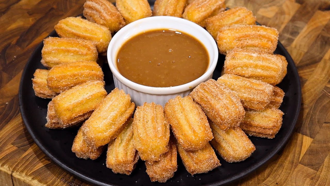 MINI CHURROS CASEIRO | CROCANTE POR FORA E MACIO POR DENTRO
