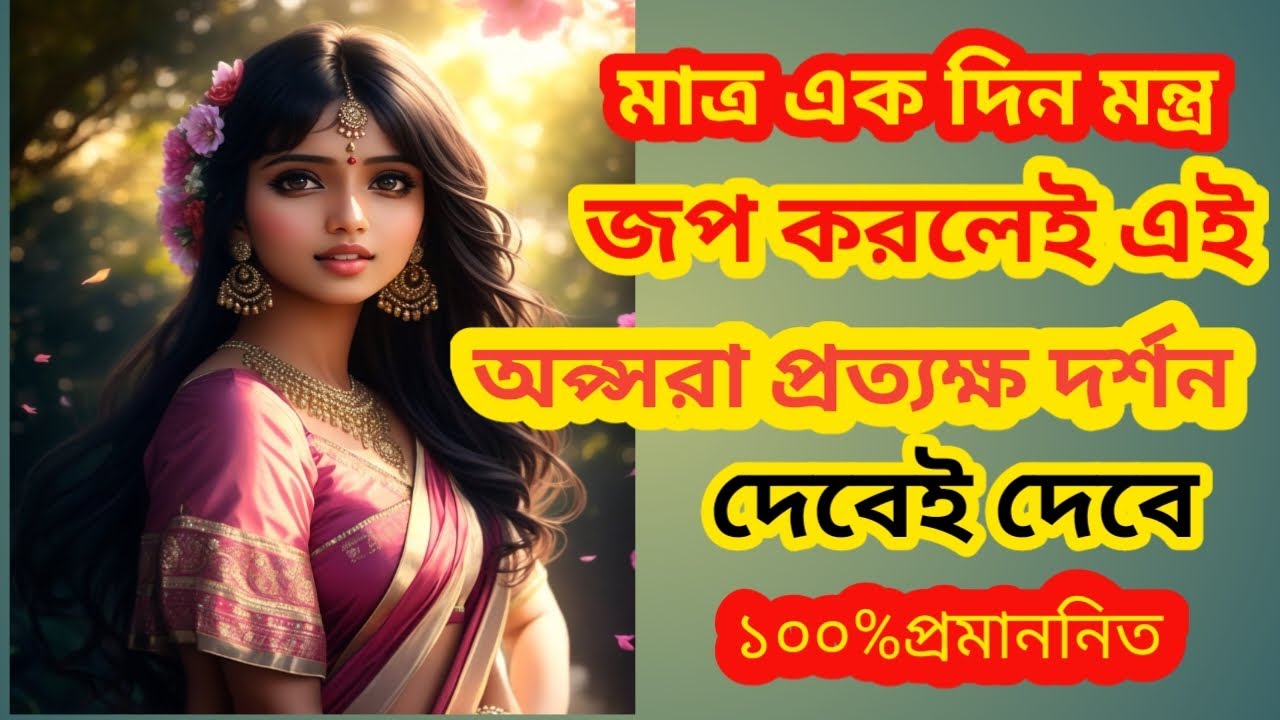 এই অপ্সরা একদিন মন্ত্র জপ করলেই প্রত্যক্ষ হন//# চৈন্দ্রী অপ্সরা সাধনা/ পূর্ন হবে মনোরথ ।