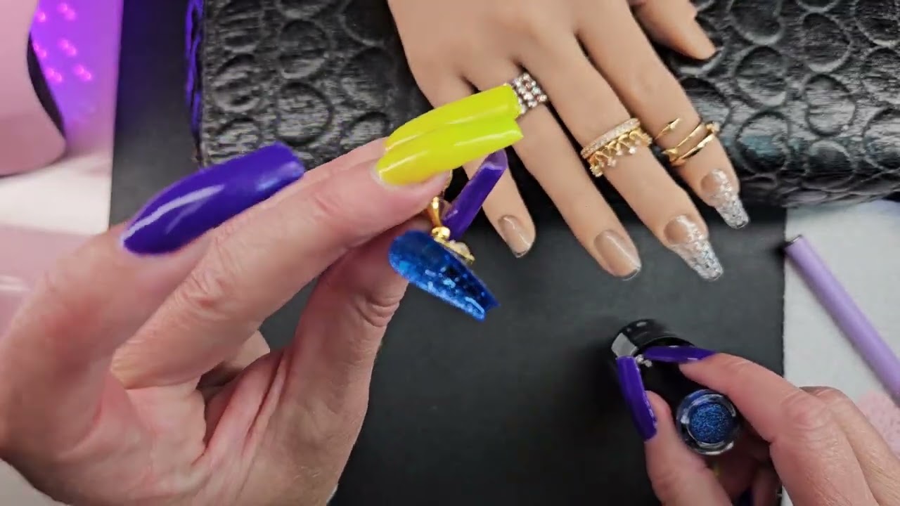 Full Coverage Embossed Tips Purchased From Temu | Acrylic | Lazy Girl Method | Nails