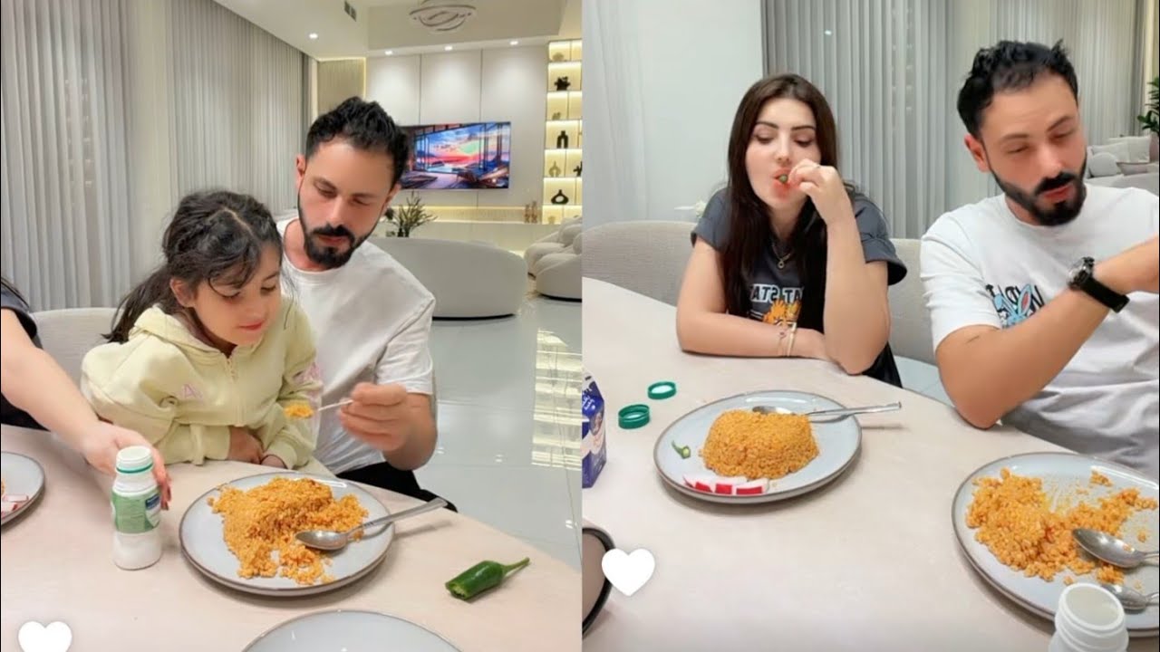 نوروعصام 🔥عم يتعشو  عشاء خورافي  اخر  ليل 🔥🔥