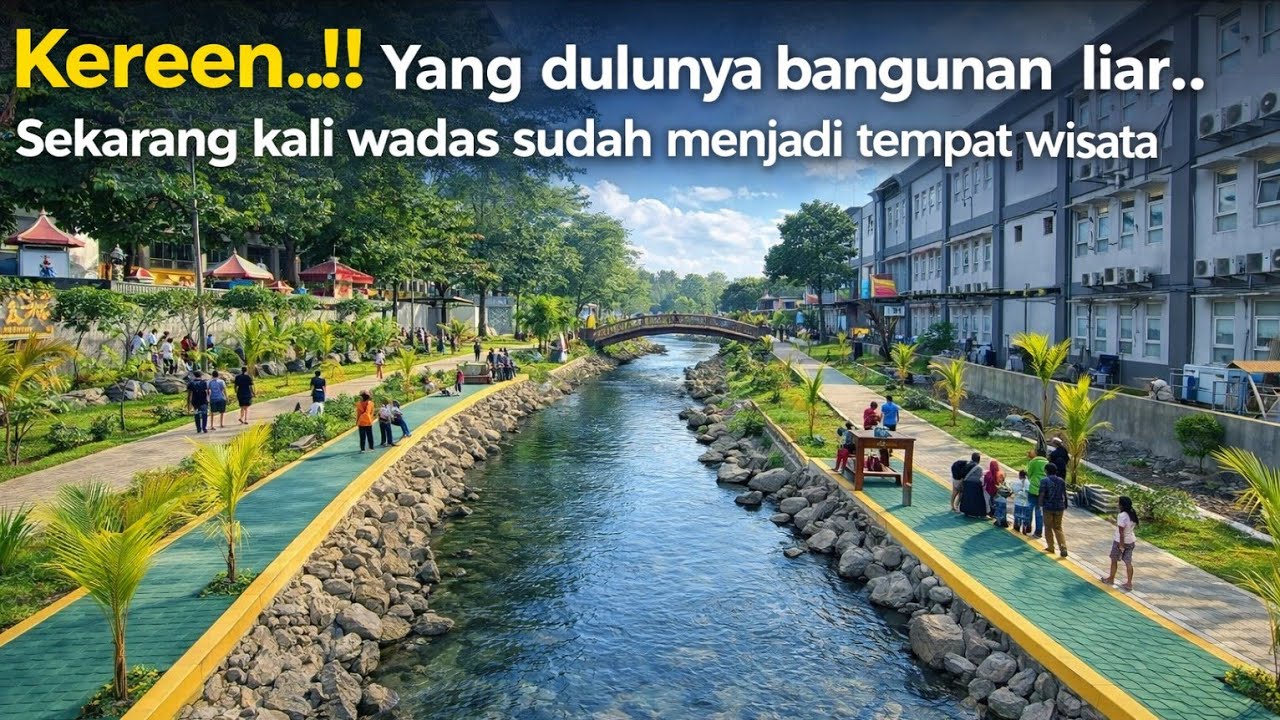YANG DULUNYA BANGUNAN LIAR | SEKARANG KALI WADAS JADI TEMPAT WISATA YG INDAH