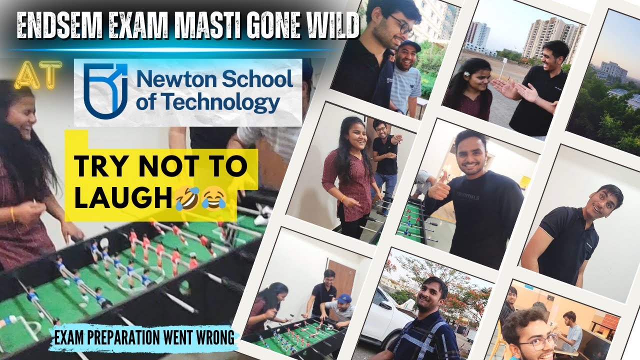 I DARE YOU TO NOT LAUGH 😂 | Campus Masti Before ENDSEM Exams!|REAL CAMPUS CHAOS 😂😵#newtonschool