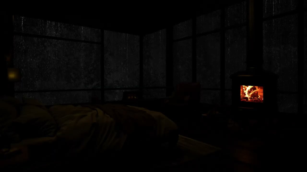 Rain & Fireplace Ambience &ndash; Perfect for Work, Study, and Unwinding 🌧️🔥