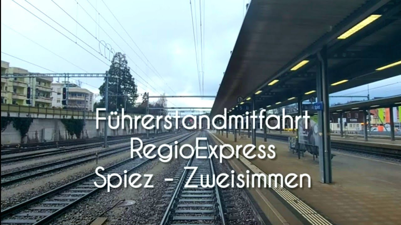 BLS RBDe 566 Führerstandsmitfahrt im RegioExpress von Spiez nach Zweisimmen.